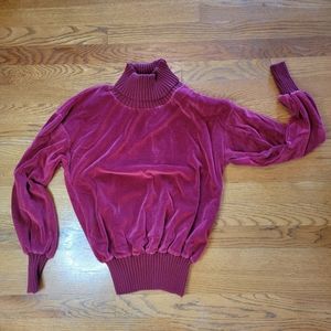 Vintage Red Turtleneck by Knit Knax